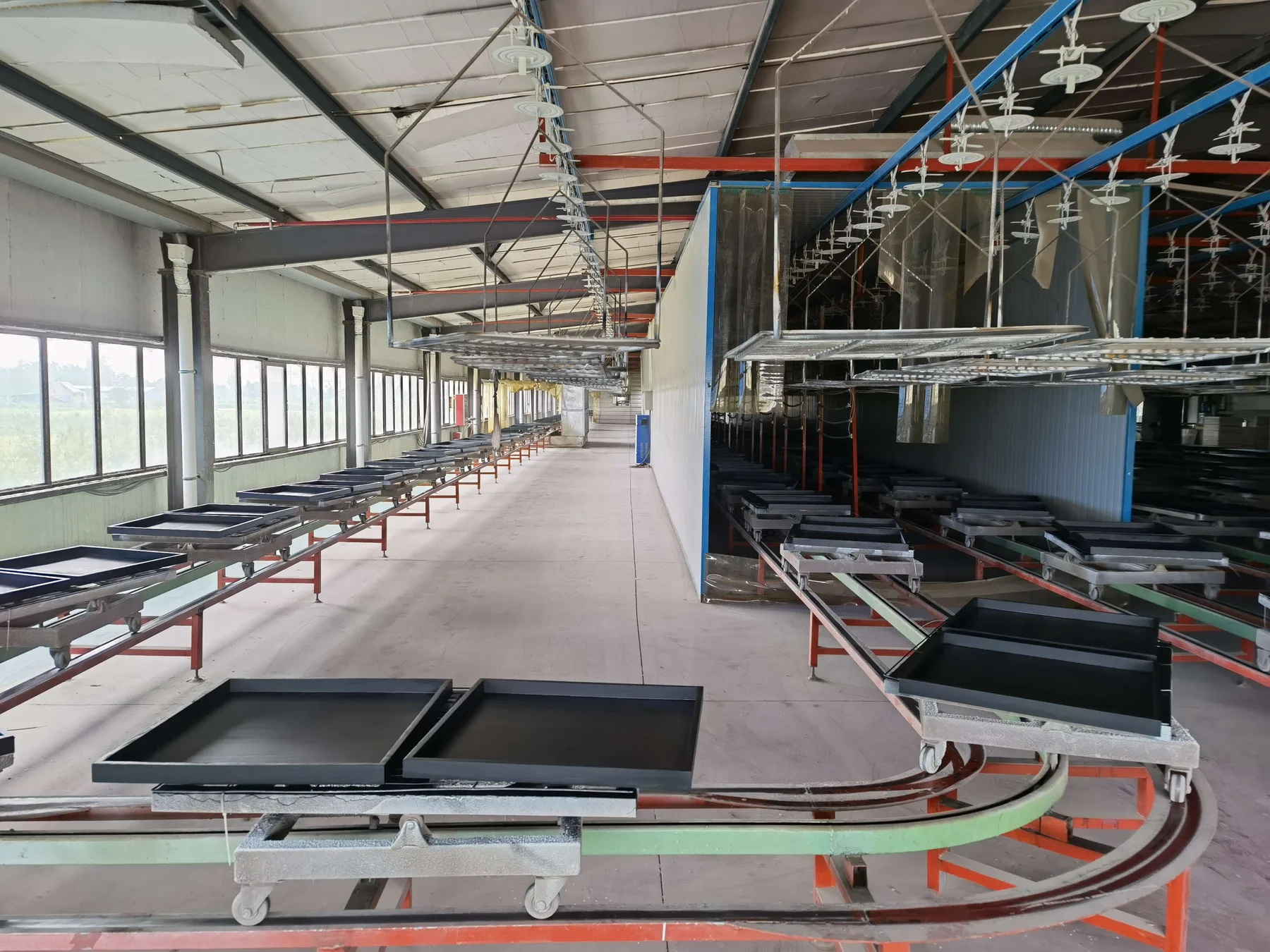 Automated finishing line at Caoxian Xin Xiaomu factory