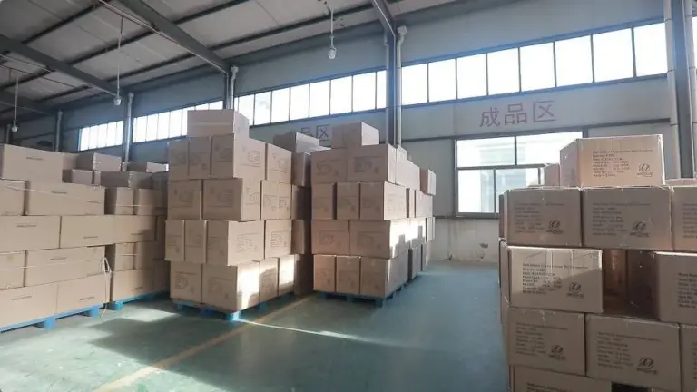 Finished Goods Warehouse at Caoxian Xin Xiaomu factory