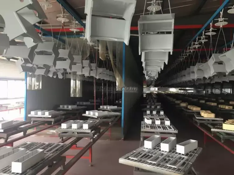 Hanging Coating Line at Caoxian Xin Xiaomu factory
