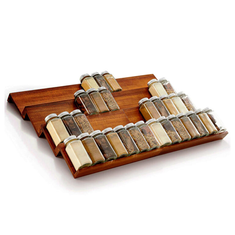 Acacia Wood Spice Organizer