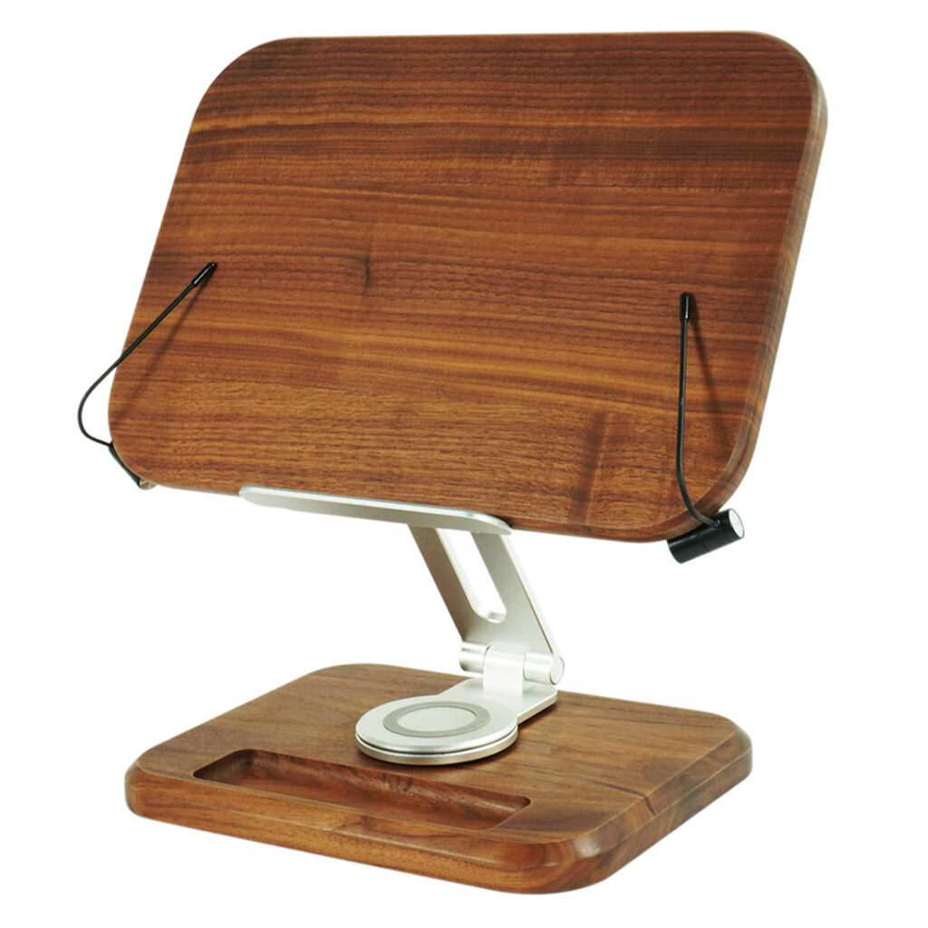 Rotating Wood Reading Holder