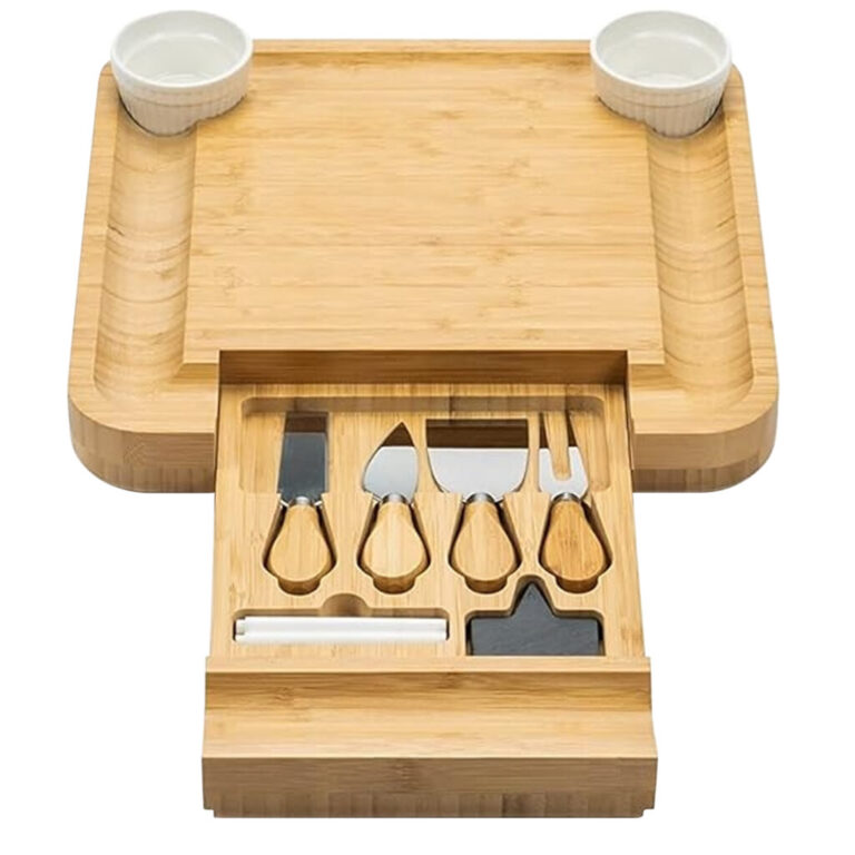 Bamboo Cheese Board Set