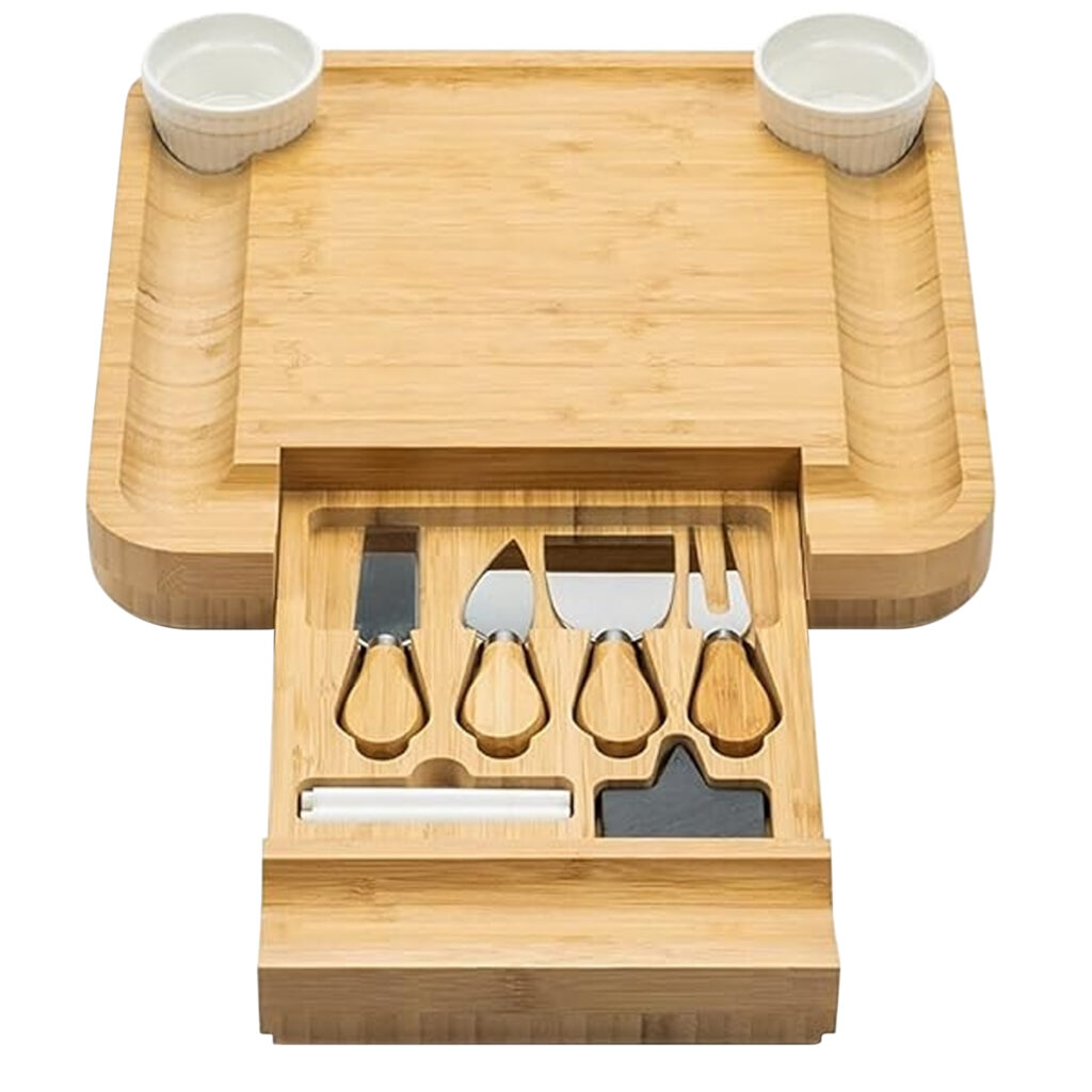 Bamboo Cheese Board Set