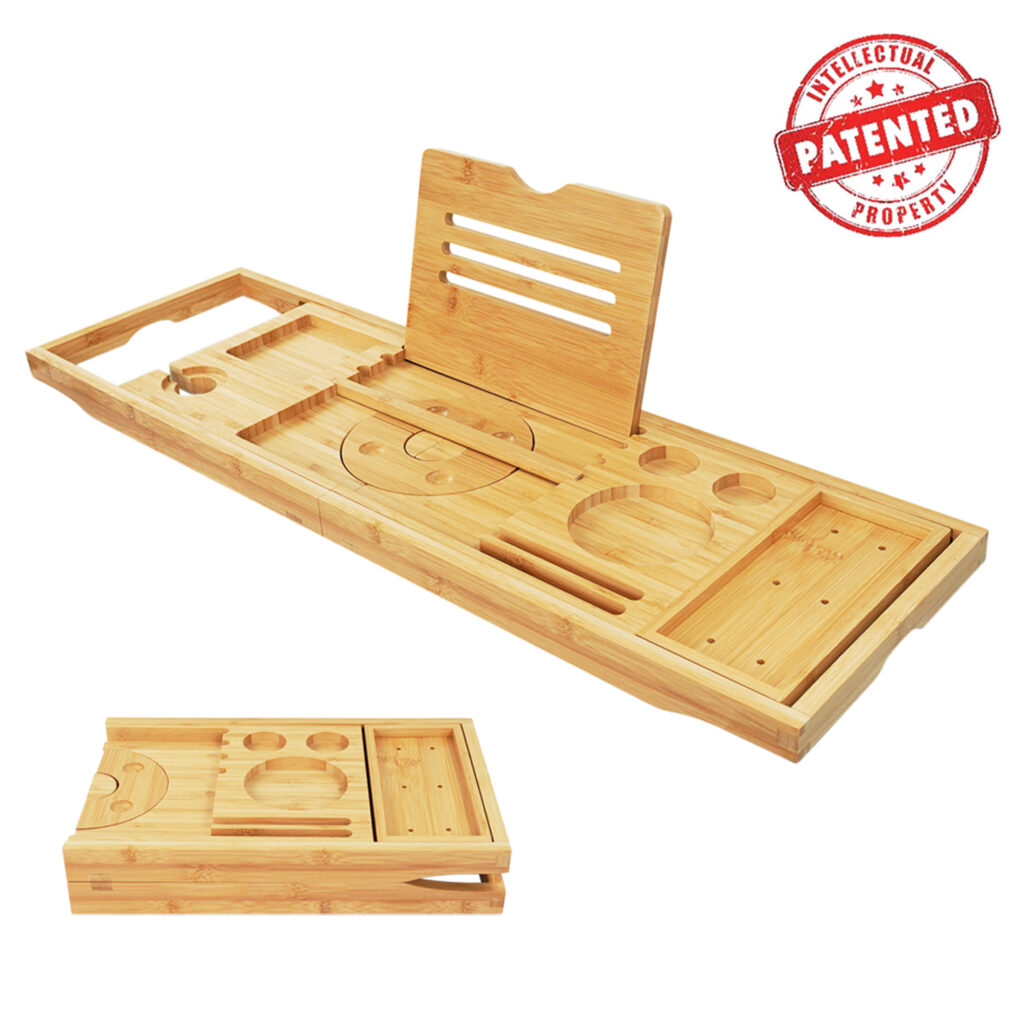 Patent Foldable Bath Tray
