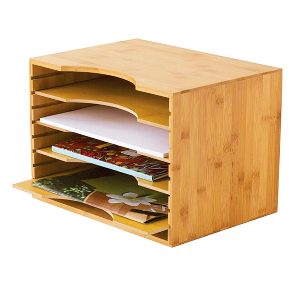 Bamboo File Organizer